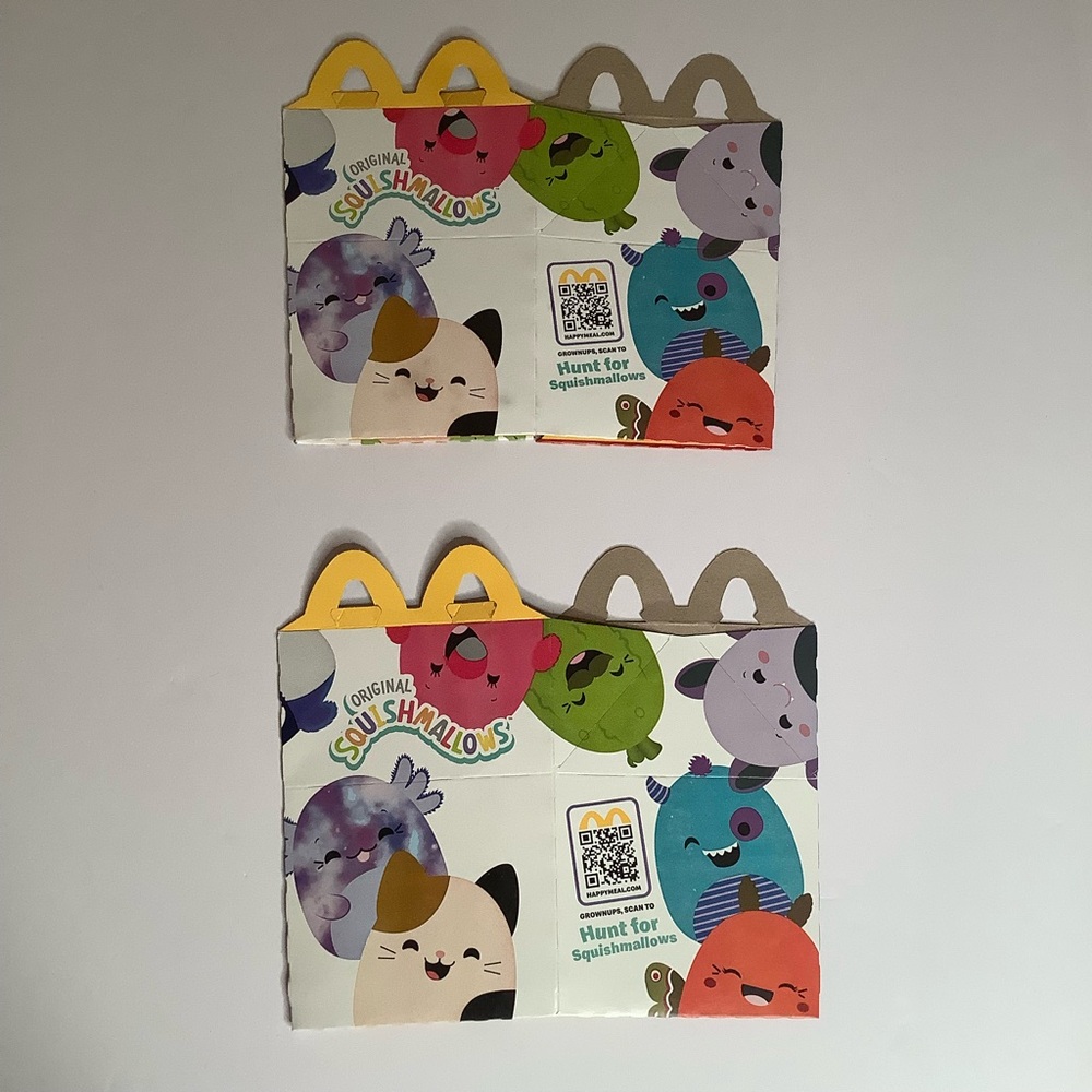 Squishmallows McDonald’s Happy Meal Empty Box 2025 Lot Of (2)